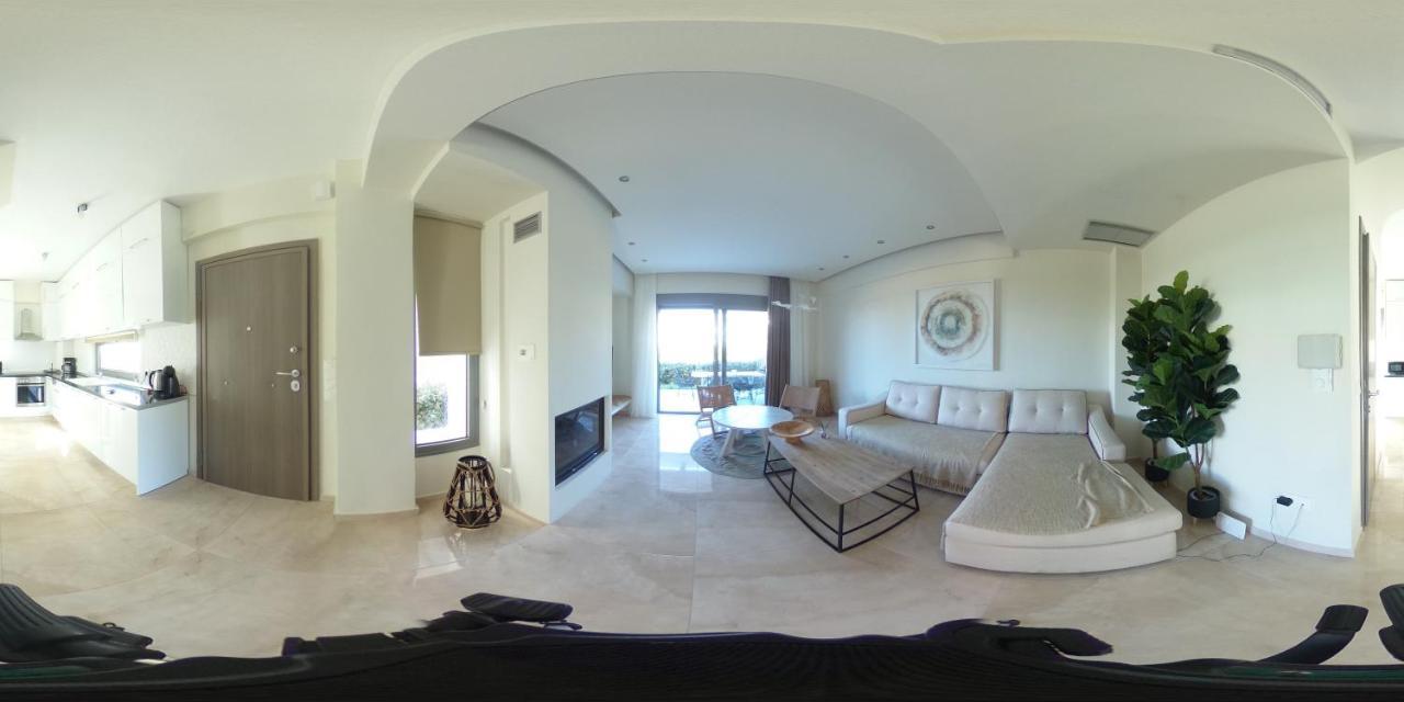 Hanioti Suite Maisonette In Front Of The Sea Bagian luar foto